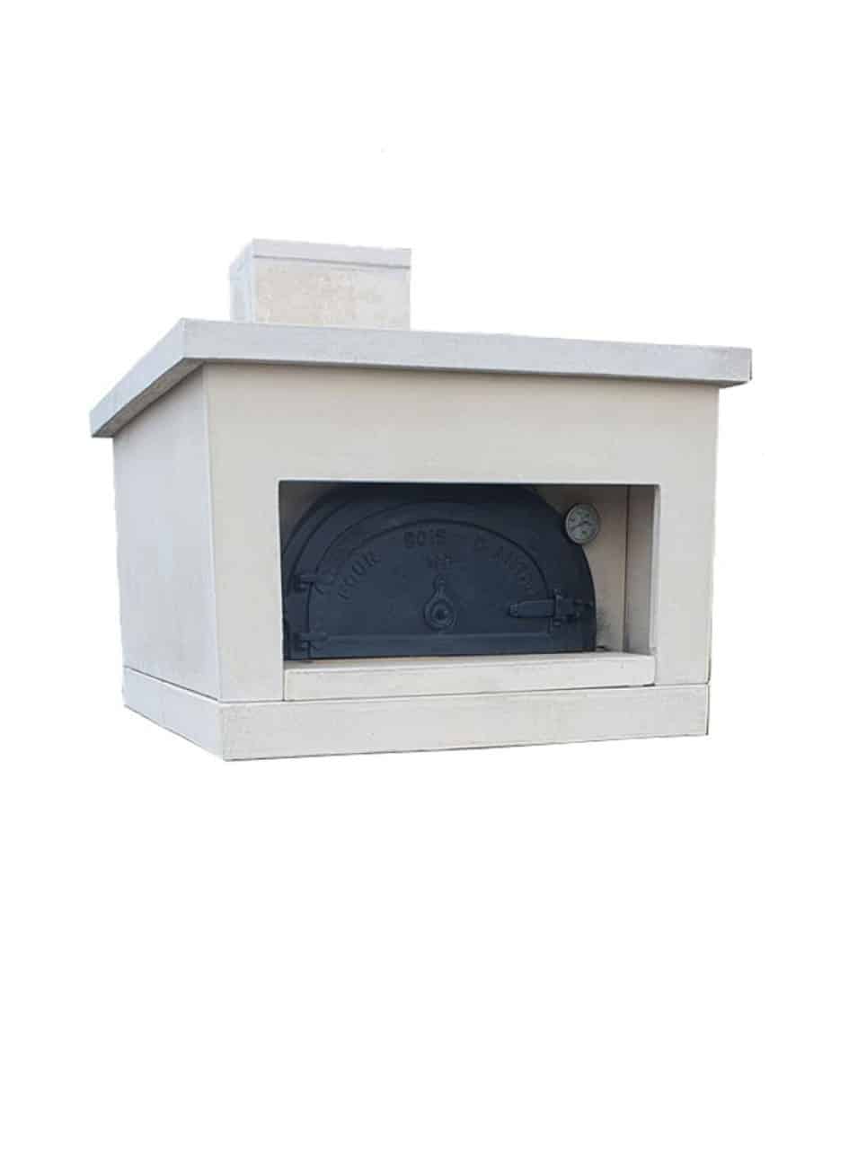 Four à bois Élégance square avec support 67 / 55 cm