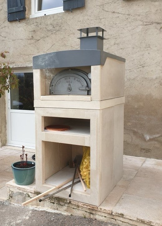 Four à bois Elégance avec support