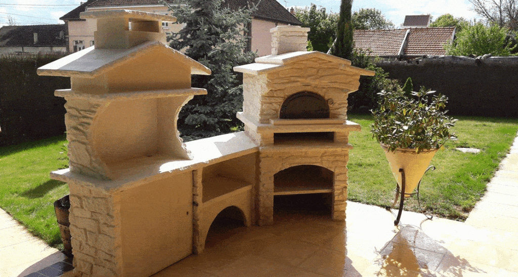 Cuisine d'été traditionnel avec un fours à bois mallisard