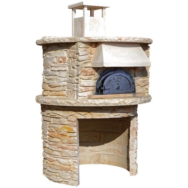 Four à bois Nyls avec support 85 / 75 cm