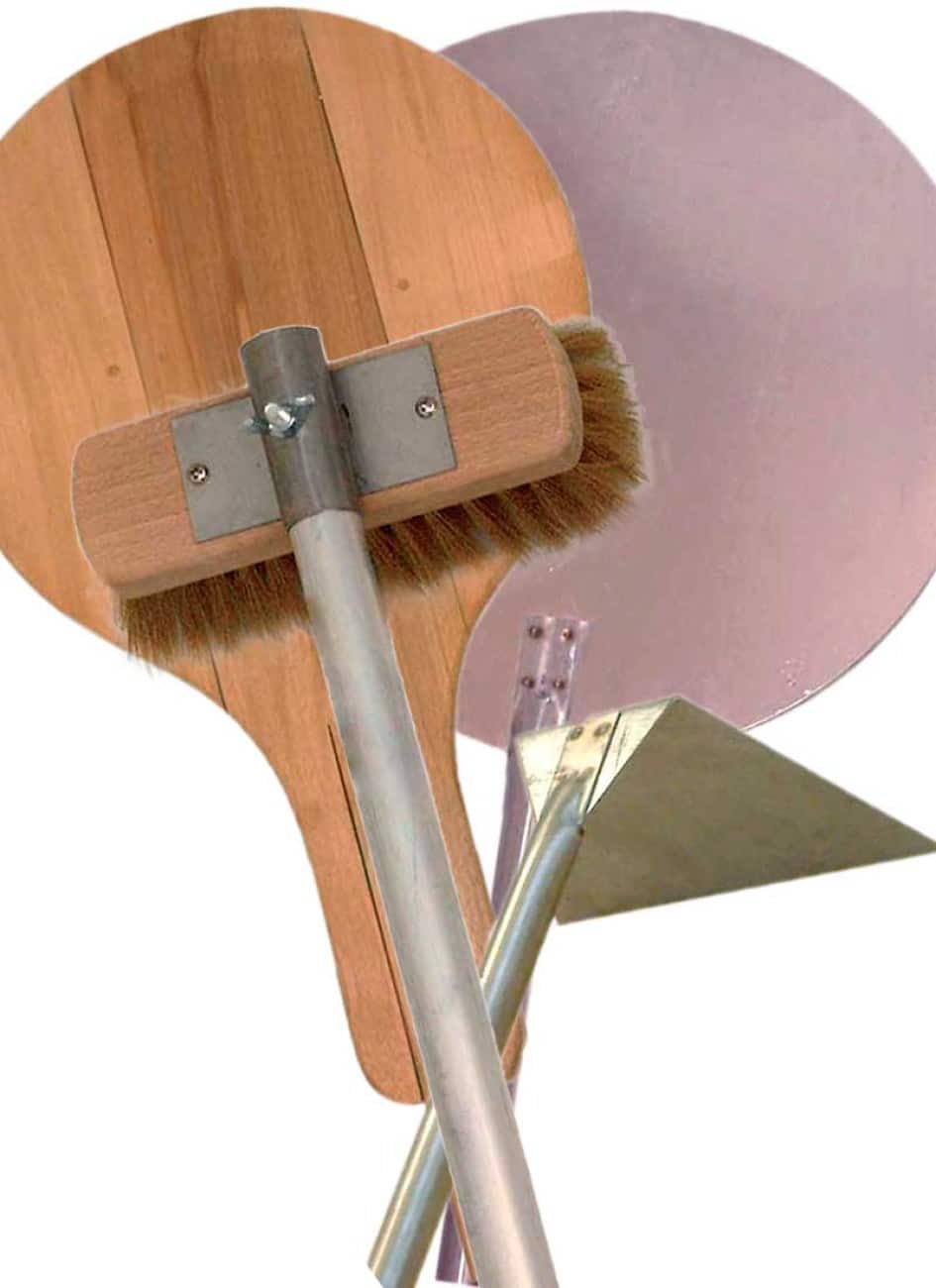 Lot 4 Accessoires - Pelle bois, Pelle inox, Raclette, Balayette